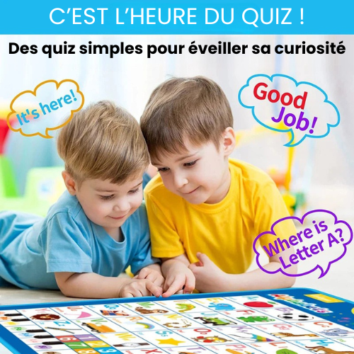 Tableau éducatif interactif 6 en 1
