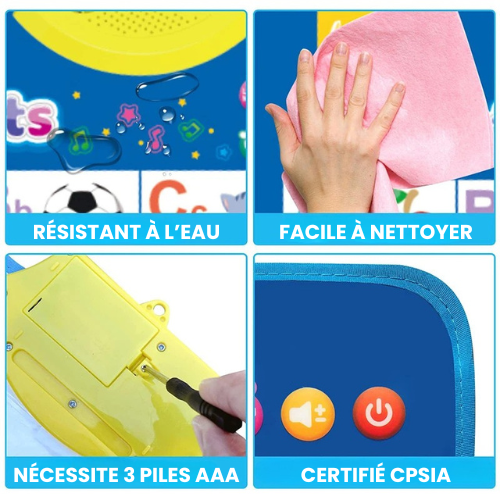 Tableau éducatif interactif 6 en 1