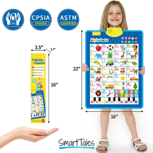 Tableau éducatif interactif 6 en 1