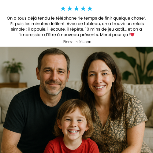 Tableau éducatif interactif 6 en 1