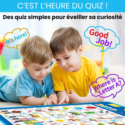 Tableau éducatif interactif 6 en 1